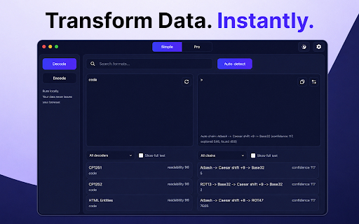 Hex Decoder :: Smart Hex Decoder — easy hex to ascii conversion with built-in base64 decode for developers.