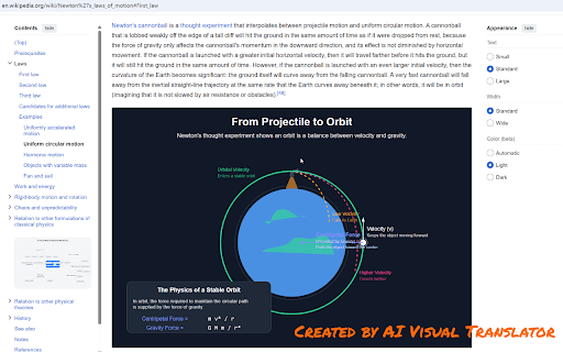 AI Visual Translator :: AI-powered extension that converts text into beautiful Visualizaiton.