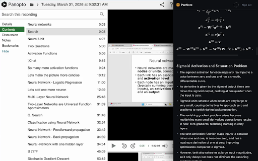 PanNote — AI Lecture Notes :: Detects Panopto lectures and generates structured AI notes in a side panel.