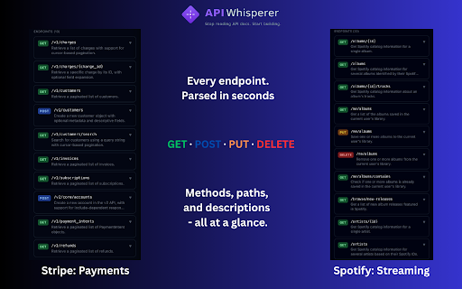 APIWhisperer :: AI-powered API documentation explainer — understand any API at a glance.