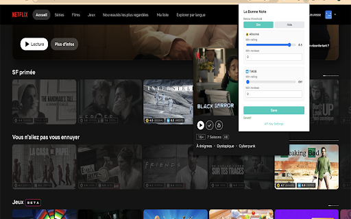 La Bonne Note :: Overlay external ratings on food delivery, streaming, and hotel booking platforms