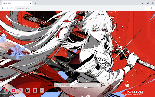 Hiyuki Dance of Red Snow (WuWa) Live Wallpaper :: Transform your new tab with Hiyuki Dance of Red Snow live wallpaper—stunning HD visuals that bring your browser to life.