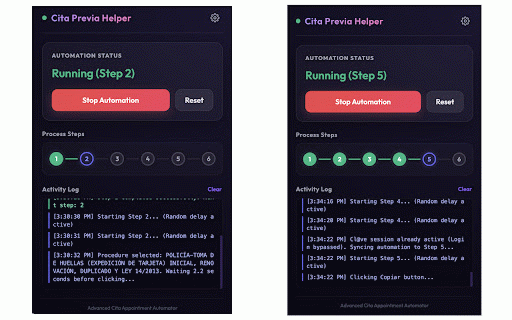 Spain Cita Previa Helper - Toma de Huellas :: Automates form filling and step progression on the Spanish ICP booking site.