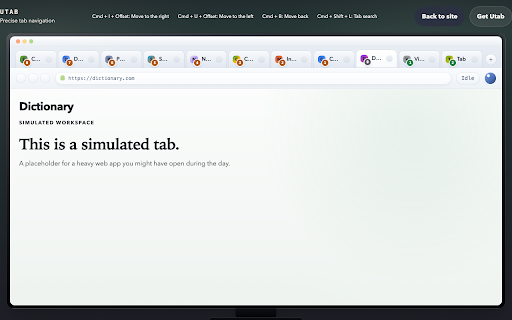 Utab :: Boost your productivity by navigating between tabs faster and more precisely.
Switching between tabs gets tedious fast when you…
