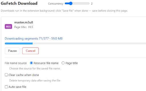 GoFetch - Video Downloader for HLS(m3u8) & MP4 :: Video downloader for web videos and live HLS/fMP4 streams