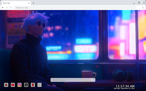 JJK Gojo Satoru Train Live Wallpaper :: Transform your new tab with stunning live HD wallpapers of Gojo Satoru from JJK. Experience dynamic visuals every time you open...