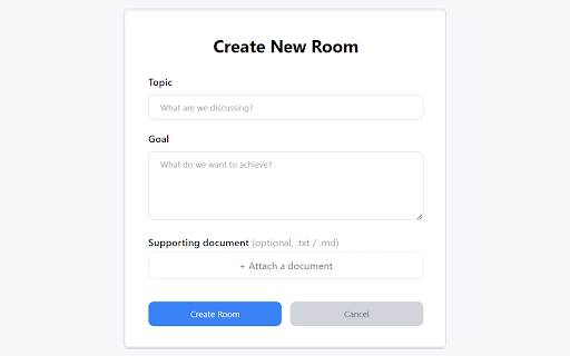 Consensus Room - Multi-AI Debate & Reports :: Run structured AI debates, compare viewpoints, and generate consensus reports.