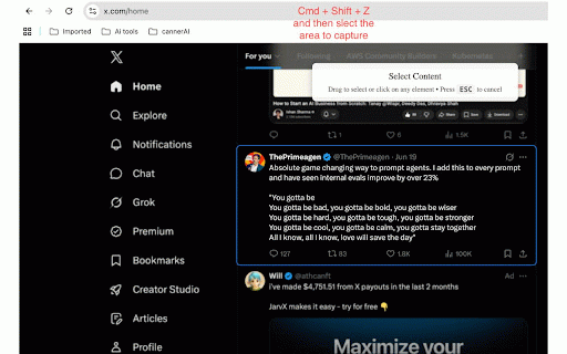CannerAI: LinkedIn AI Writer & Canned Replies :: Save canned replies and turn any screenshot into a LinkedIn or X post written in your own voice. One-click insert.