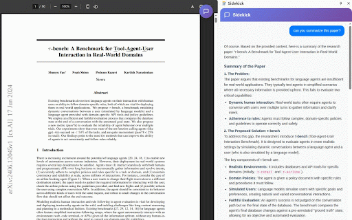 Sidekick :: AI-powered webpage assistant for content understanding and interaction