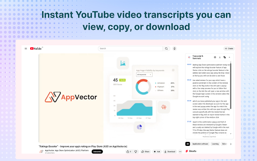 YouTube Transcript :: Instant YouTube video transcripts you can view, copy, or download.