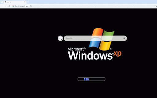 Windows XP Loading Live Wallpaper :: Classic Windows XP loading screen featuring the iconic logo, progress bar, and black background in authentic boot style.