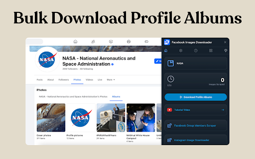 Images Downloader :: Instantly download Facebook photos from albums, profiles & groups. Fast, private & easy for FB photo downloads.