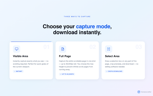 Screencrafter - Full Page Screenshot Tool :: Capture, annotate, and save full page screenshots with ease.