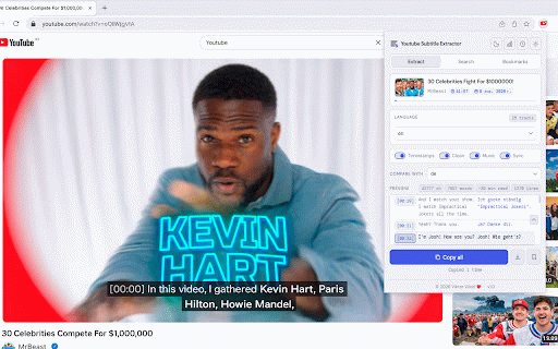 Youtube Subtitle Extractor :: Extract, search, bookmark and export YouTube subtitles. v1.0 by Viktor Vilud.