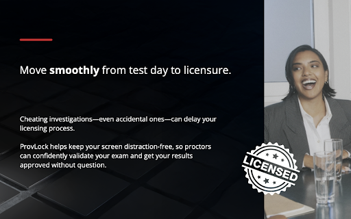Provlock lite :: Helps you take your exams in a secured way.