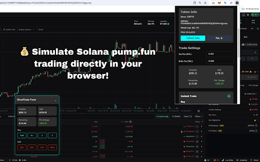 GhostTrade - Train like a Pro, Trade like a Ghost. :: Paper trade Solana tokens on Bullx NEO and Axiom with real-time data