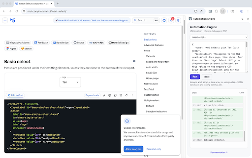 Browser Automator :: Minimal Chrome extension with browser-automator