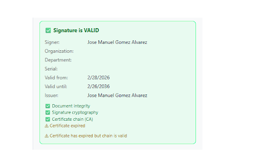 PDF Digital Signature Verifier :: Validate digital signatures on PDF documents.