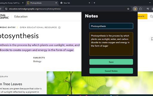 LinkNote :: Save titled notes for different URLs and easily revisit them directly from the extension's organized saved notes section.