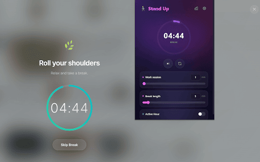 Stand Up Reminder: Smart Break Reminder :: Encouraging healthier work habits with beautiful break reminders.