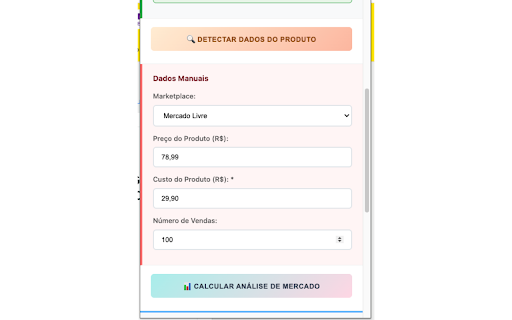 Calculadora de Marketplaces :: Calculadora de lucros para Mercado Livre, Shopee e Amazon