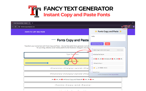 Fancy Text Generator - Copy and Paste Fonts :: Generate stylish fancy text for social media, messaging, bios, captions and more! ✨ Copy and Paste Cool fonts and symbols.