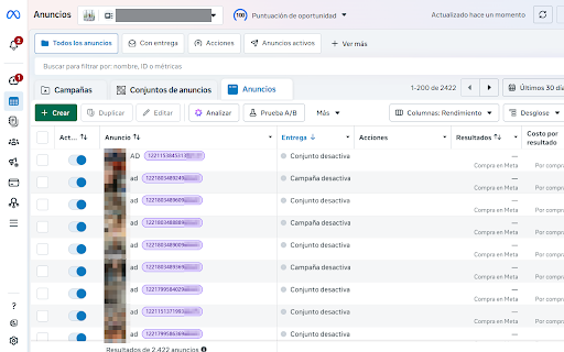 AdLupa — Post ID for your ads :: Shows the Post ID of each of your ads inline in Meta Ads Manager, ready to copy. Free, no account, no servers.