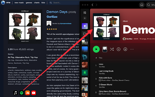 RYM Deep Linker :: Automatically convert Spotify and Apple Music web links to app deep links for a seamless music experience.