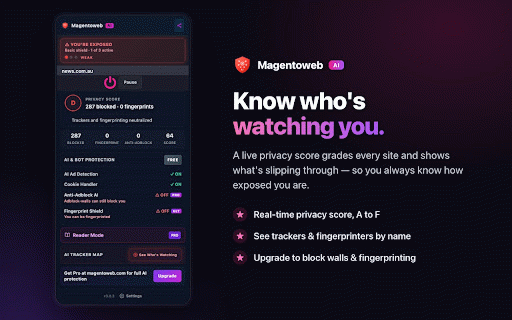 Magentoweb - AI Ad Blocker & Privacy Shield :: AI-powered ad blocker and privacy shield.