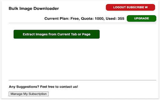 Bulk Image Downloader :: One click to extract images from current page and save them to your computer as a ZIP file.