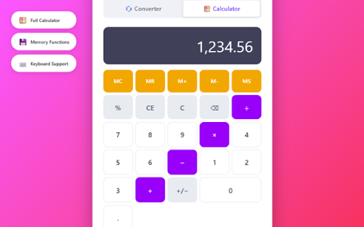 Currency Converter & Calculator :: 💱 Free currency converter with real-time rates and built-in calculator