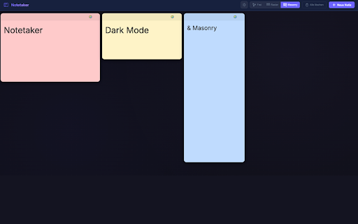 Notetaker - Pinnwand Notizen :: Visual pinboard for notes. Create, format, and organize notes with rich-text editing and various layouts.