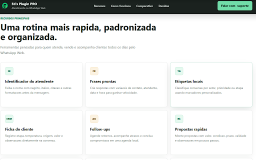 Ed's Plugin | WhatsApp :: Transforme o WhatsApp Web em uma central de atendimento ágil, organizada e profissional para você e sua equipe.
