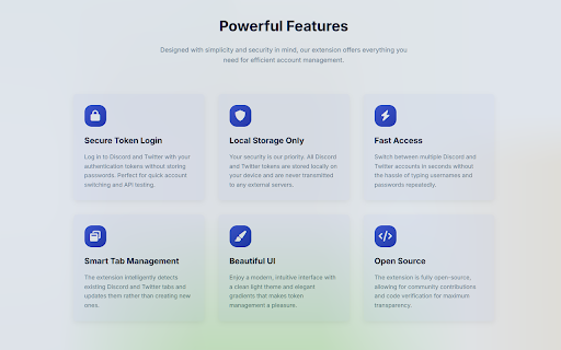 Discord & Twitter Token Login :: Securely log in to Discord and Twitter (X) using your account tokens. Fast and convenient multi-platform access.