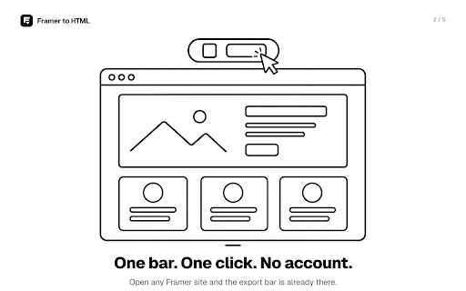 Framer to HTML :: Export any Framer site to clean, self-hostable HTML/CSS. No account needed, one-click export, live preview.