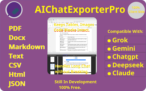 AI Chat Exporter Pro :: AIChatExporterPro — The Ultimate Multi-Platform AI Chat Export Tool
Export ChatGPT to PDF • Save Claude Conversations • Download…