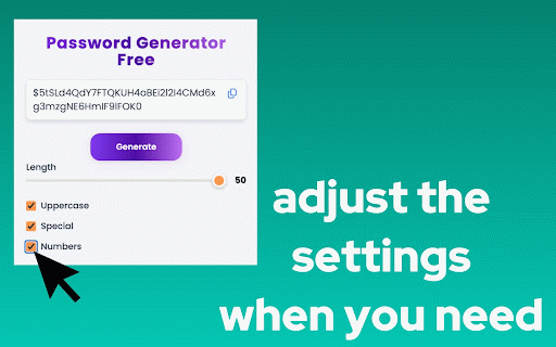 Password Generator Free :: Password Generator Free – random password generator for Chrome. Instantly create strong password in any tab. Fast and free tool!