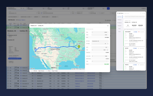 LaneIQ — DAT Load Matcher :: Highlights DAT loads that match your freight history. Color-coded by tier: same lane + broker, same lane, or same origin.
