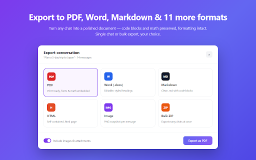 Be Mimos: AI Chat Export, Search & Backup :: Auto-save, export, search and curate your conversations across 41 AI and creative platforms.