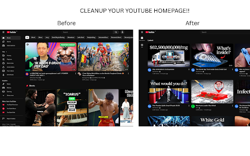 No Algorithms :: Removes algorithmic feeds from websites. No toggles.
