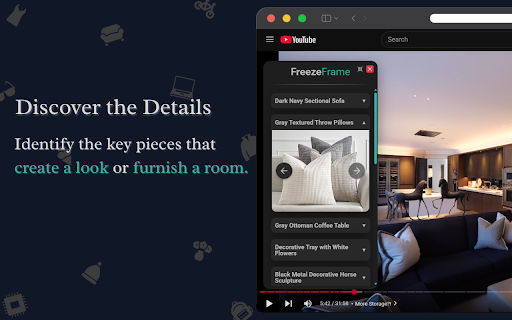 FreezeFrame - Shop YouTube Videos :: Discover products from paused YouTube videos and find them on Amazon
