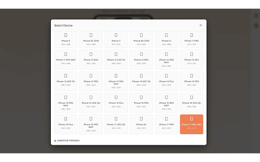 ScreenTest - Mobile Device Simulator :: Test websites on 80+ mobile devices. Preview iPhone, Android, and tablets with realistic frames and responsive layouts.