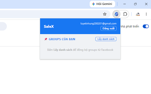SaleX - Scale Smarter :: Schedule and auto-publish posts to your Facebook Groups directly from your browser.