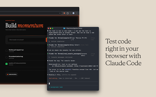 Claude :: Claude in Chrome
