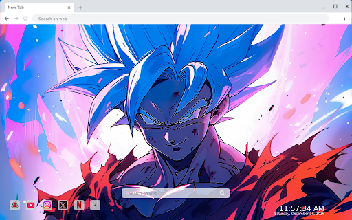 Raging Saiyan Goku Live Wallpaper :: Transform your new tab with stunning live HD wallpapers of Raging Saiyan Goku. Experience epic moments every time you browse!