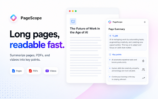 PageScope — Understand Web Content Faster :: PageScope helps you understand web content faster.