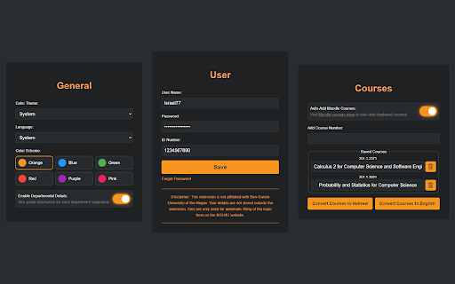 BGU Scout :: Show BGU grade distributions in a more convenient way