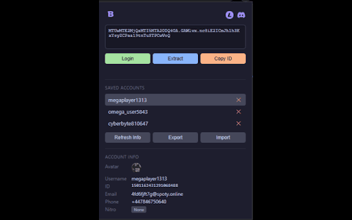 Brucite - Discord account switcher & session manager :: Best discord aaccount manager. Join the discord server for more awesome free tools! discord.gg/yarts