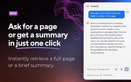Google Gemini :: Google Gemini gives you powerful conversations and instant insights to enhance your productivity and work more efficiently.