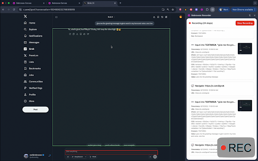 Rebrowse Recorder :: record workflow and share it with your frens✨